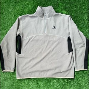 Mens vintage Nike ACG grey 3/4 zip up sweater size Large